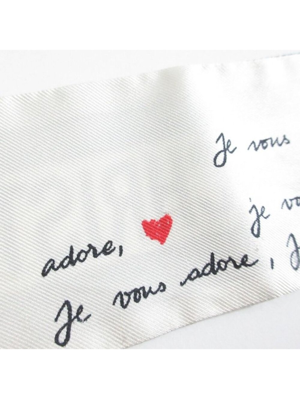 Dior Amour Mitzah Silk Scarf Black White - Picture 9 of 9